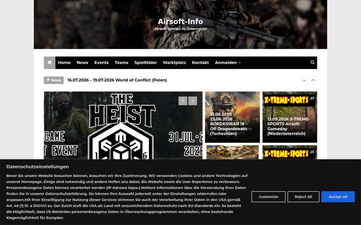 Screenshot of airsoft-info.at