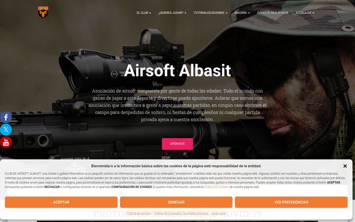 Screenshot of airsoftalbasit.com
