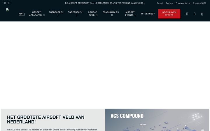 Ekrano kopija airsoftcombatsupport.nl