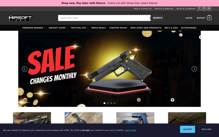 Screenshot di airsoftdirect.uk.com