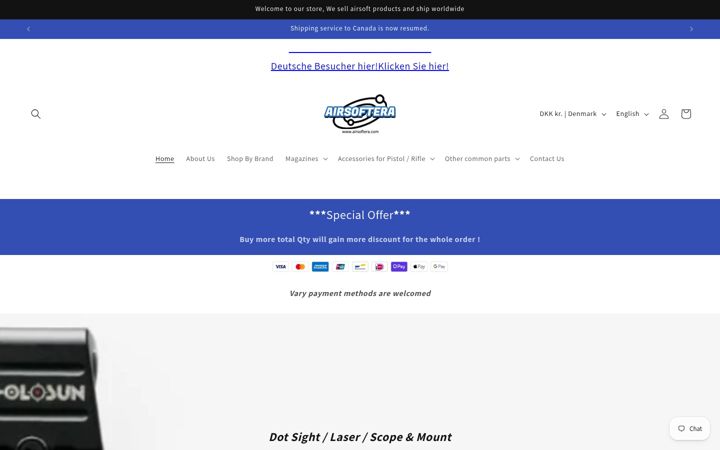 Screenshot of airsoftera.com