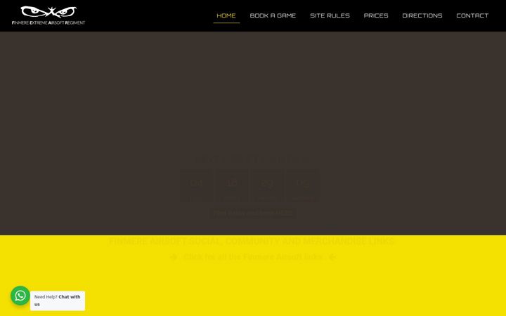 Screenshot of airsoftfinmere.co.uk