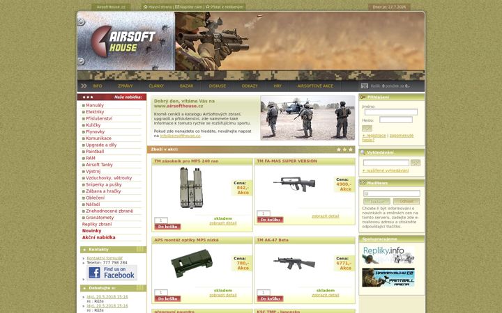 Screenshot of airsofthouse.cz