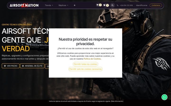 Screenshot of airsoftnation.store