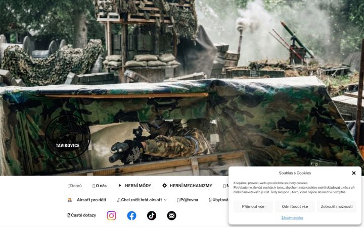 Screenshot of airsoftpark.cz