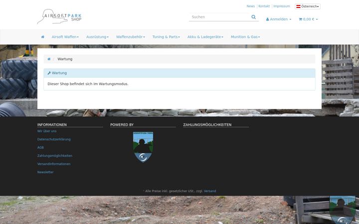 Screenshot of airsoftpark.shop