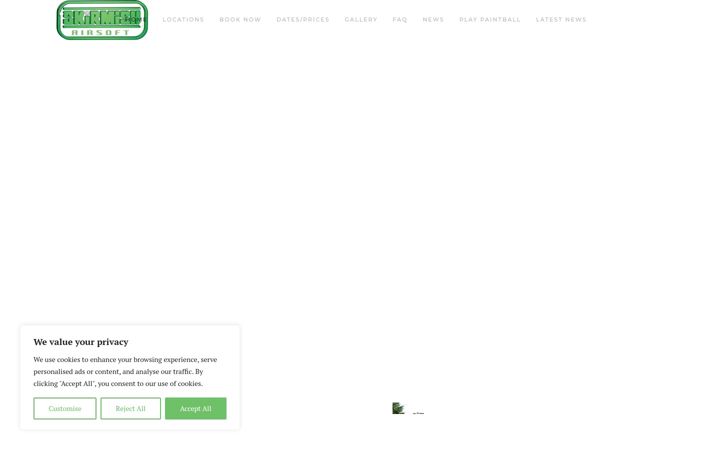 Screenshot of airsoftskirmish.co.uk