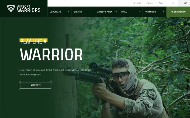 Screenshot of airsoftwarriors.de