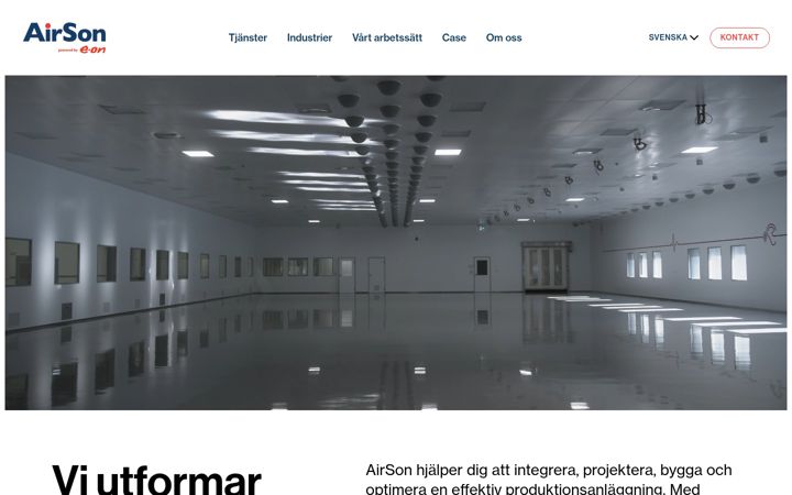 Screenshot of airson.se