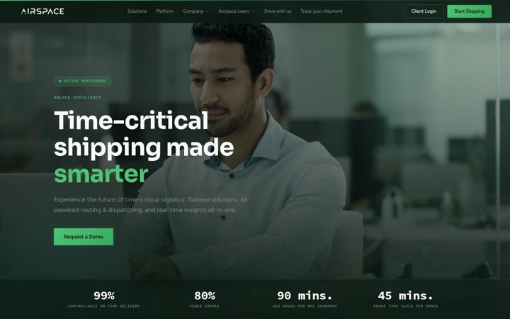 Screenshot of airspacetechnologies.com