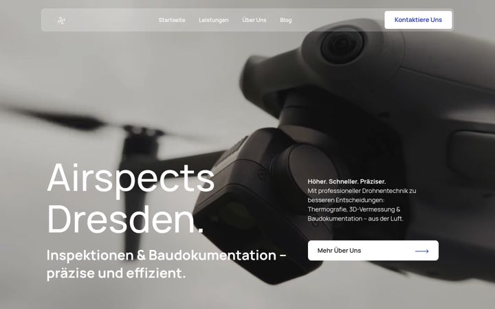 Screenshot of airspects.de