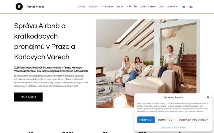 Skärmbild av airstayprague.cz