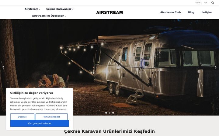 Screenshot of airstream-turkiye.com