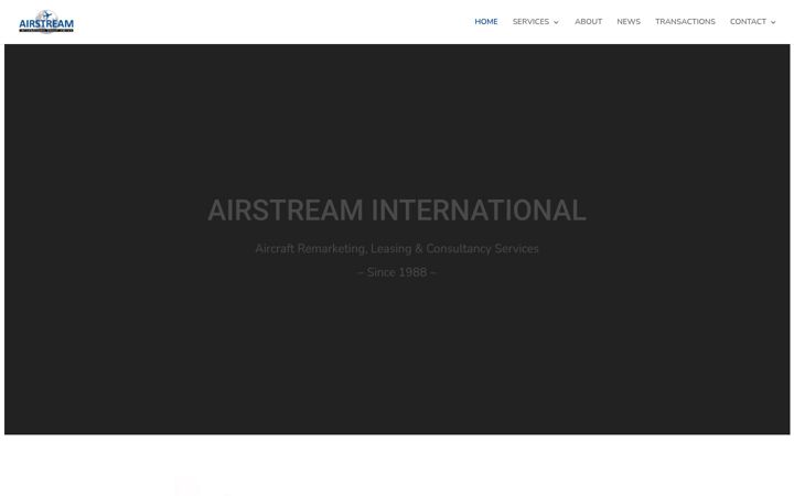 Screenshot of airstream.aero