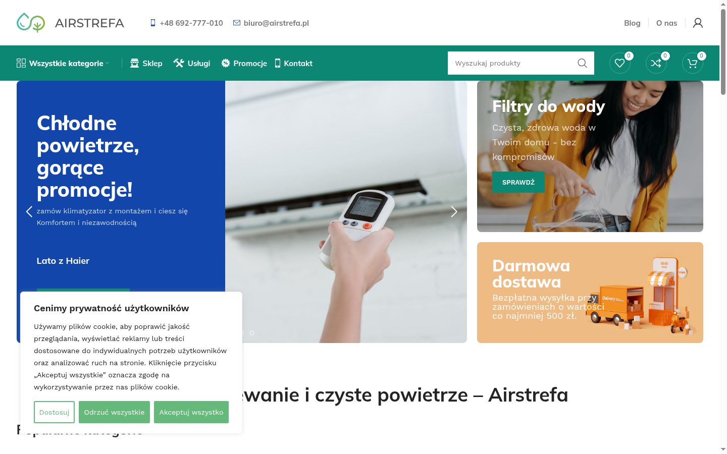 Capture d'écran de la bannière de consentement affichée avant toute interaction