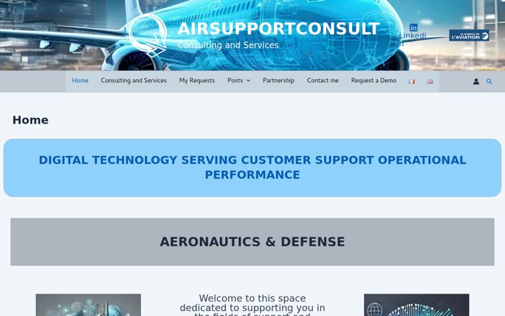 Captura de pantalla de airsupportconsult.com