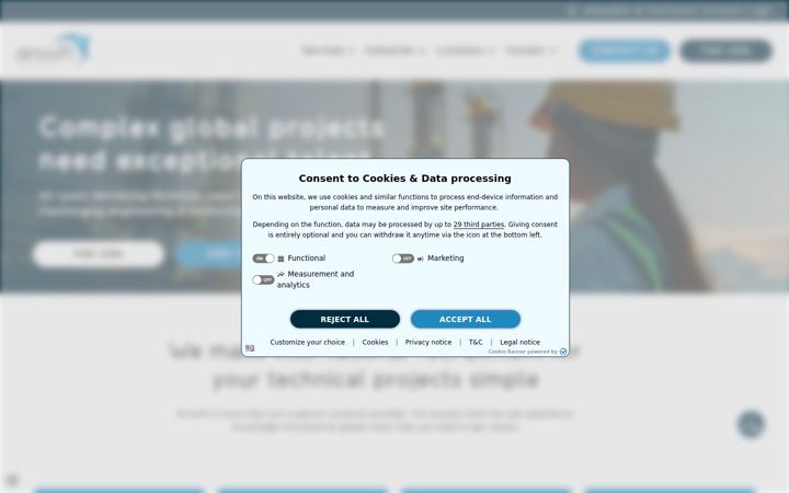 Screenshot of airswift.com