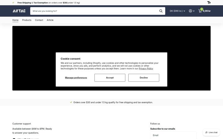 Screenshot of airtacs.com