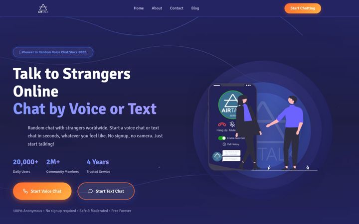 Screenshot of airtalk.live