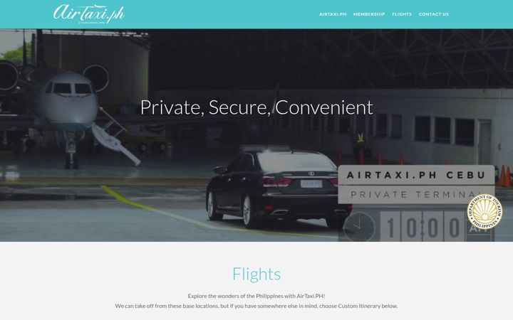 Screenshot of airtaxi.ph