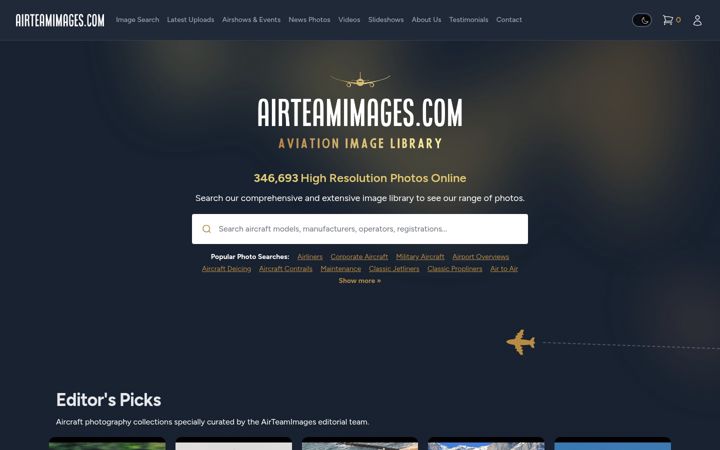 Screenshot von airteamimages.com