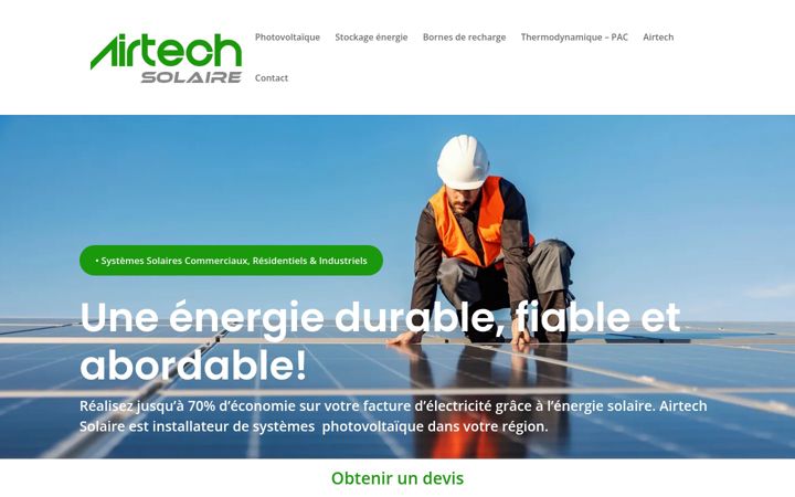 Screenshot of airtech-solaire.com