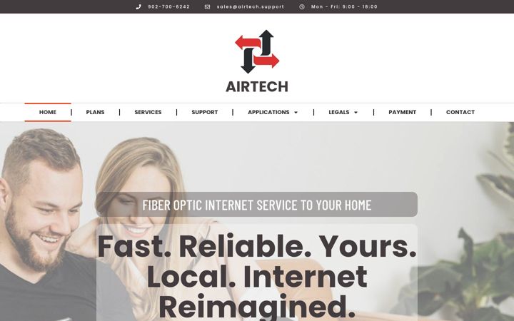 Screenshot of airtechca.com