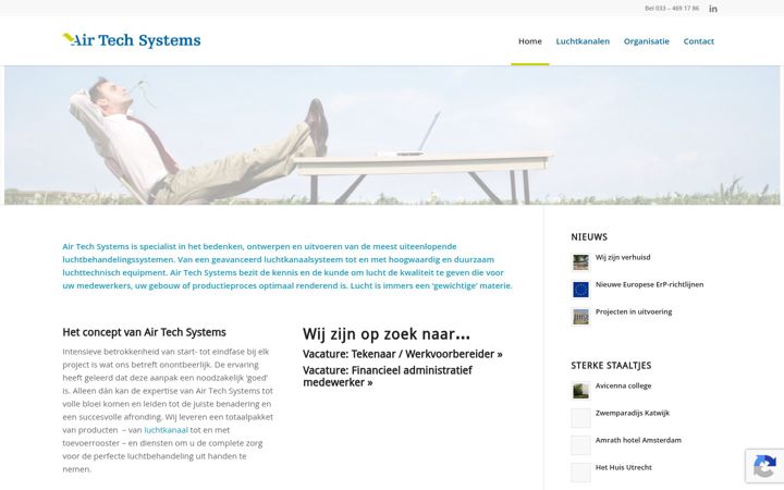Screenshot von airtechsystems.nl