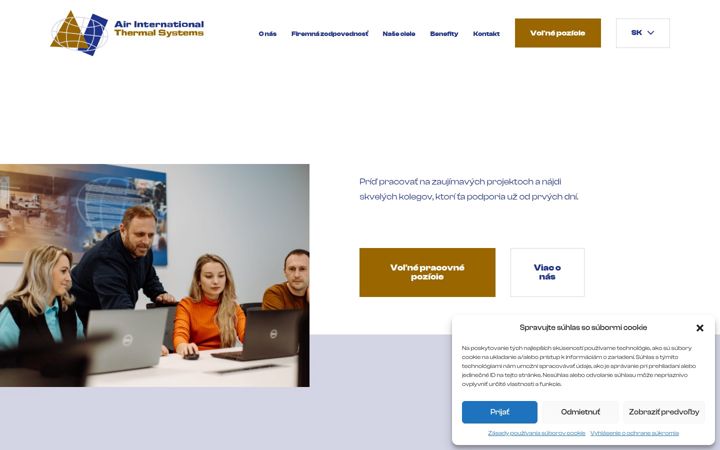 Screenshot of airthermalslovakia.com