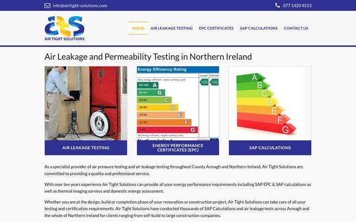 Screenshot of airtight-solutions.com