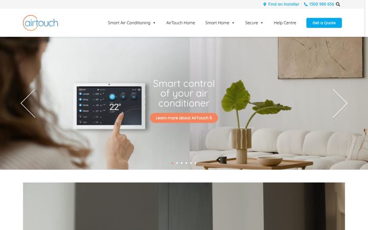 Screenshot of airtouch.com.au