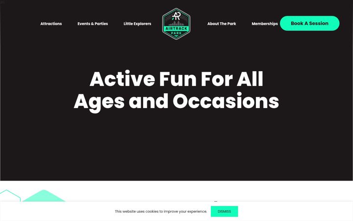 Screenshot of airtrackparksd.com