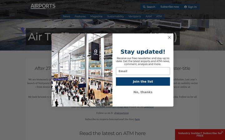 Screenshot of airtrafficmanagement.net