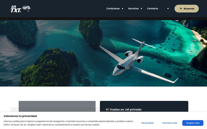 Screenshot of airtxt.es