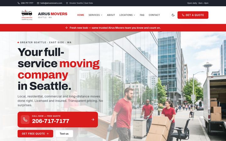 Screenshot of airusmovers.com