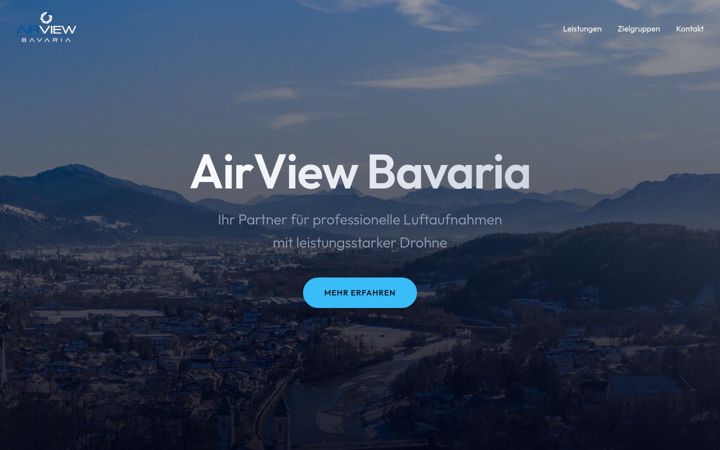 Skärmbild av airviewbavaria.de