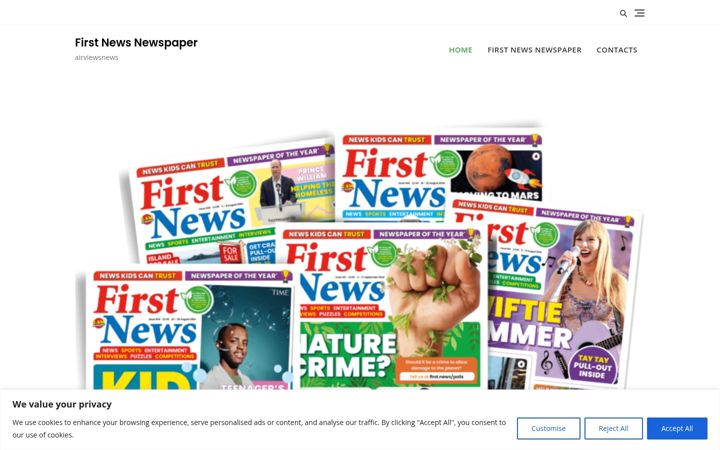 Captura de pantalla de airviewsnews.com