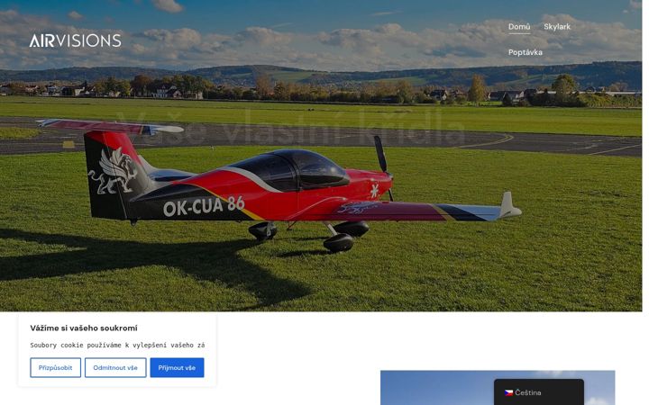 Capture d'écran de airvisions.cz