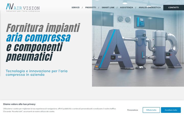 Screenshot of airvisionsrl.it