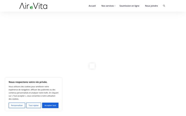 Screenshot of airvita.ca