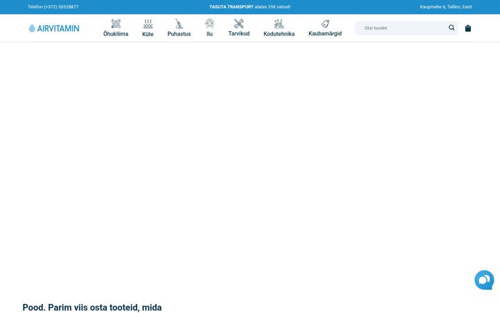 Screenshot of airvitamin.ee