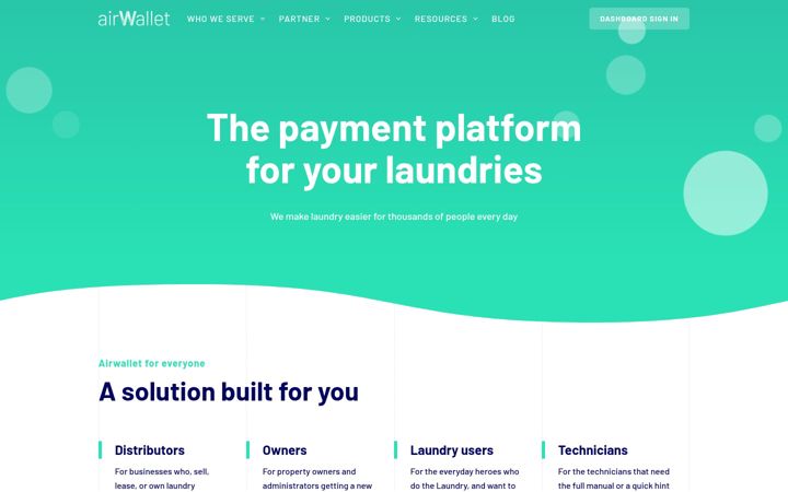 Capture d'écran de airwallet.dk