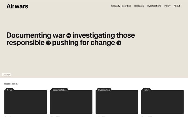 Screenshot of airwars.org
