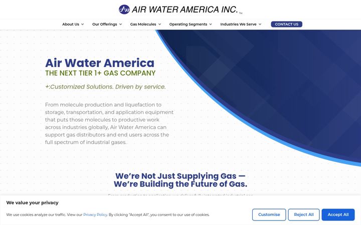 Screenshot of airwateramerica.com