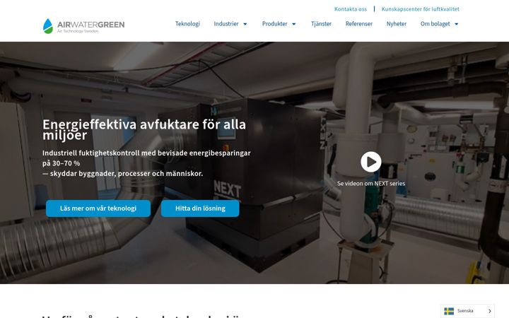 Screenshot of airwatergreen.com