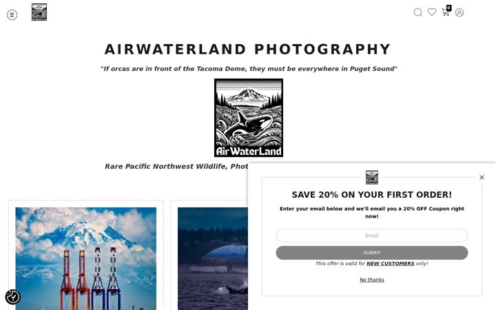 Screenshot of airwaterland.com