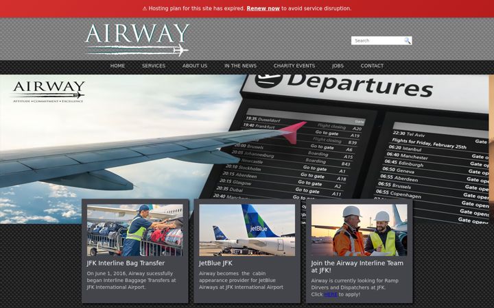 Screenshot of airwayllc.com