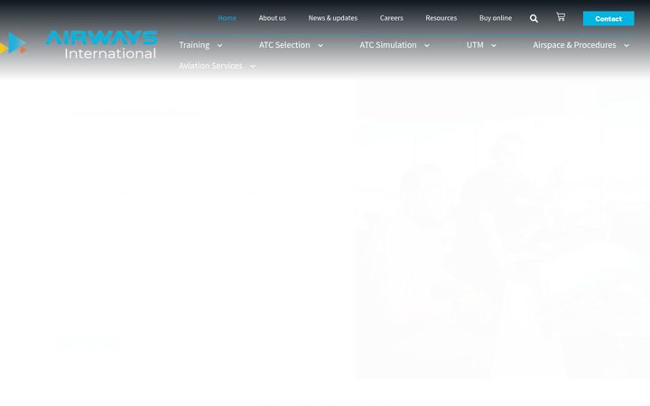 Skärmbild av airwaysinternational.com