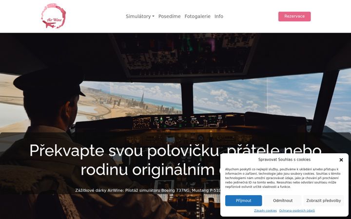 Screenshot of airwine.cz