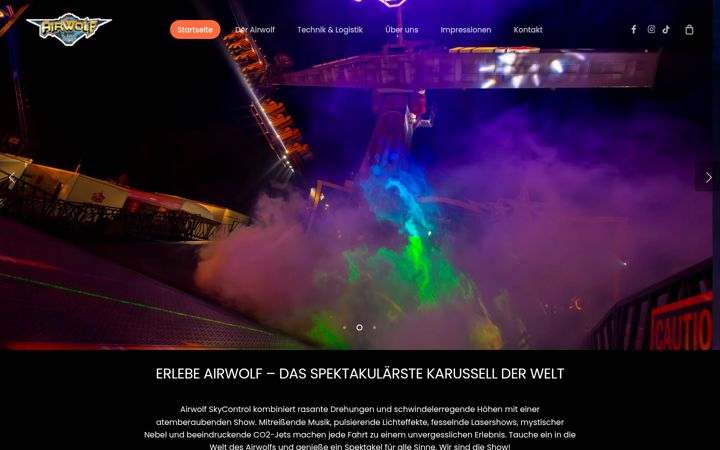 Captura de pantalla de airwolf-weber.de